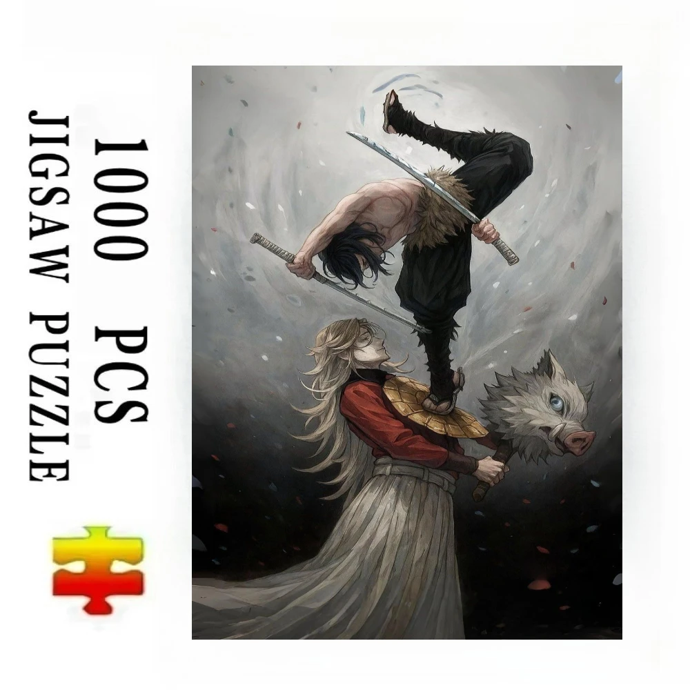 Demon Slayer Inosuke Tengen Uzui Anime Jigsaw Puzzles 500/1000/1200/2000 PCS Wall Decor for Living Room Gift No Frame