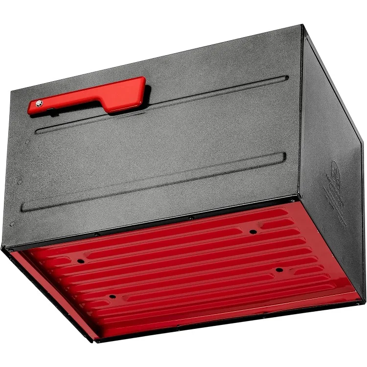 Cajas postales arquitectónicas Oasis ®   Eclipse ™   Caja de correo montada en poste de metal de acero antipescado, resistente, aprobada por USPS segura y con bloqueo para