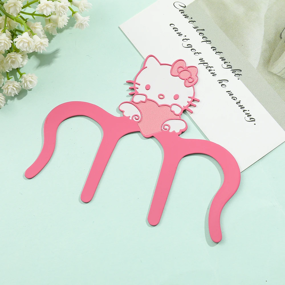 Cute Sanrio Music Book Clips Kawaii Cartoon Kuromi HelloKitty Cinnamoroll Melody Bookmark Page Mark for Girls Kids Stationery