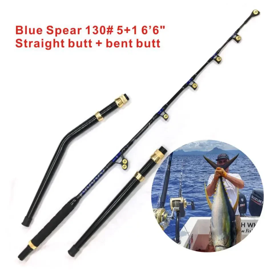 Heavy  trolling Big game saltwater fishing rods and reels combo 80w Sea Ocean Boat Offshore 130lb marlin trolling reel