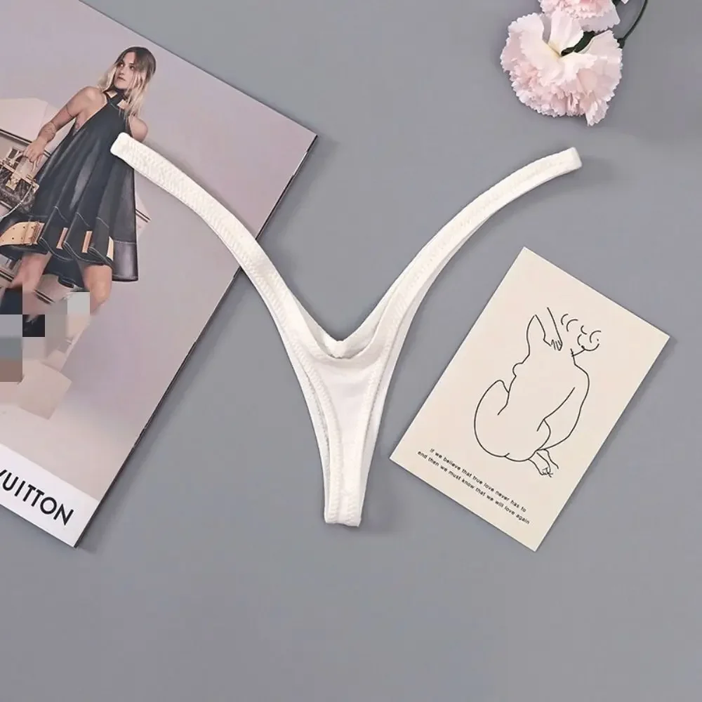 جديد القطن سراويل رفيعة عميق الخامس النساء ملخصات تنفس مثير منخفضة الخصر بيكيني رقيقة الأشرطة سراويل سلس سراويل رفيعة #4
