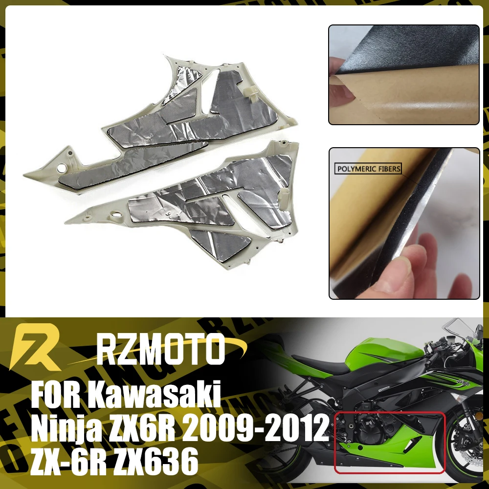 

Motorcycle Protective Heat-Insulating Film ABS Fairing Professional Heat Shield For ZX6R 2009-2012 ZX-6R ZX636