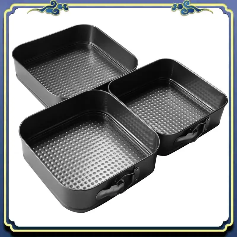 

L55A-Квадратная форма для десерта, антипригарная герметичная форма для торта, формы для выпечки, форма для чизкейка, набор форм для выпечки чизкейка, 3 шт./компл.