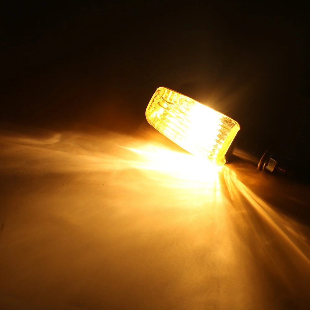 2Pcs Universal Motorcycle Flasher Blub Turn Signal Lamp DC 12V Motorbike Indicator Light Amber Blinker Bulb 8W Moto Accessories
