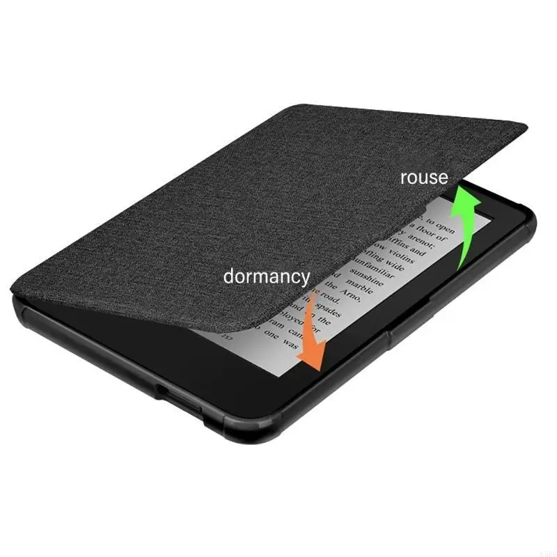 حالة D5BB لـ 6 "2024 Clara Color Color Ereader Sleeve Cover مع أحزمة اليد/النوم التلقائي/الاستيقاظ مع حالة حزام اليد