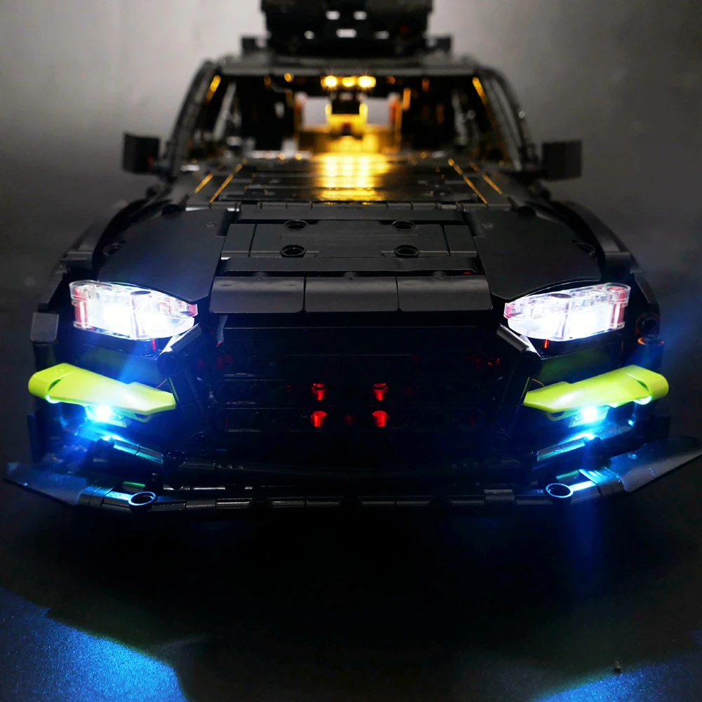 T5023 Remote Control LED Light Set APP RC Motor For AudiL RS6 Avant Station Wagon Building Blocks Bricks Lepinblocks Toys