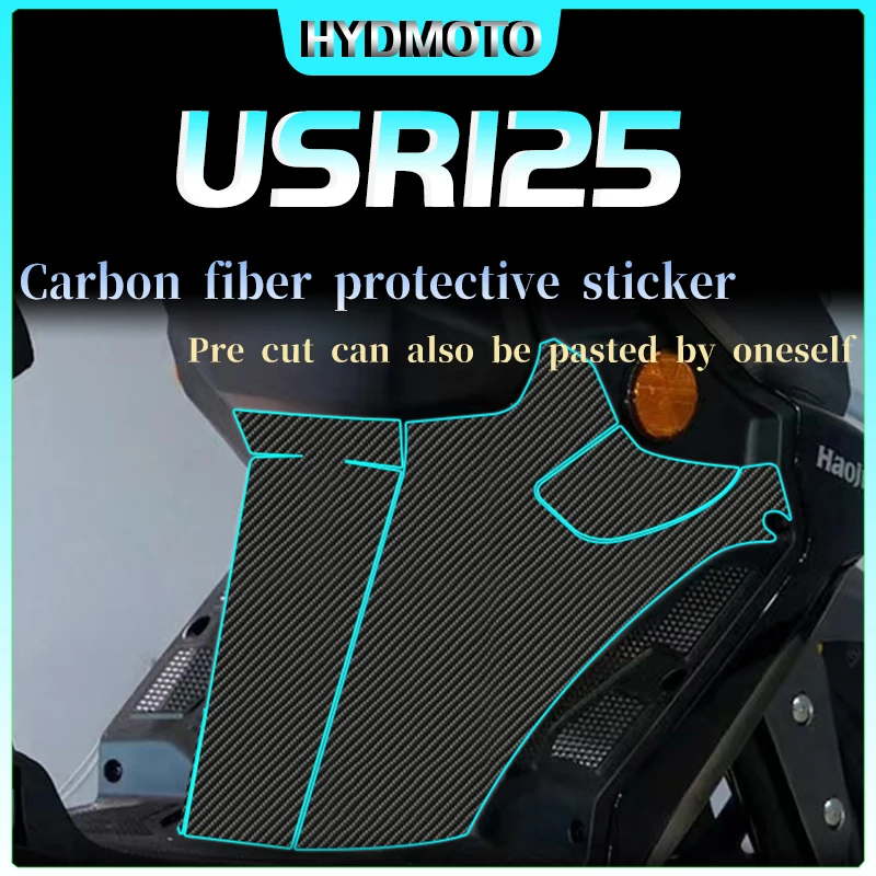 For Haojue USR125 Carbon fiber protective film for car body all body film anti scratch modification accessories