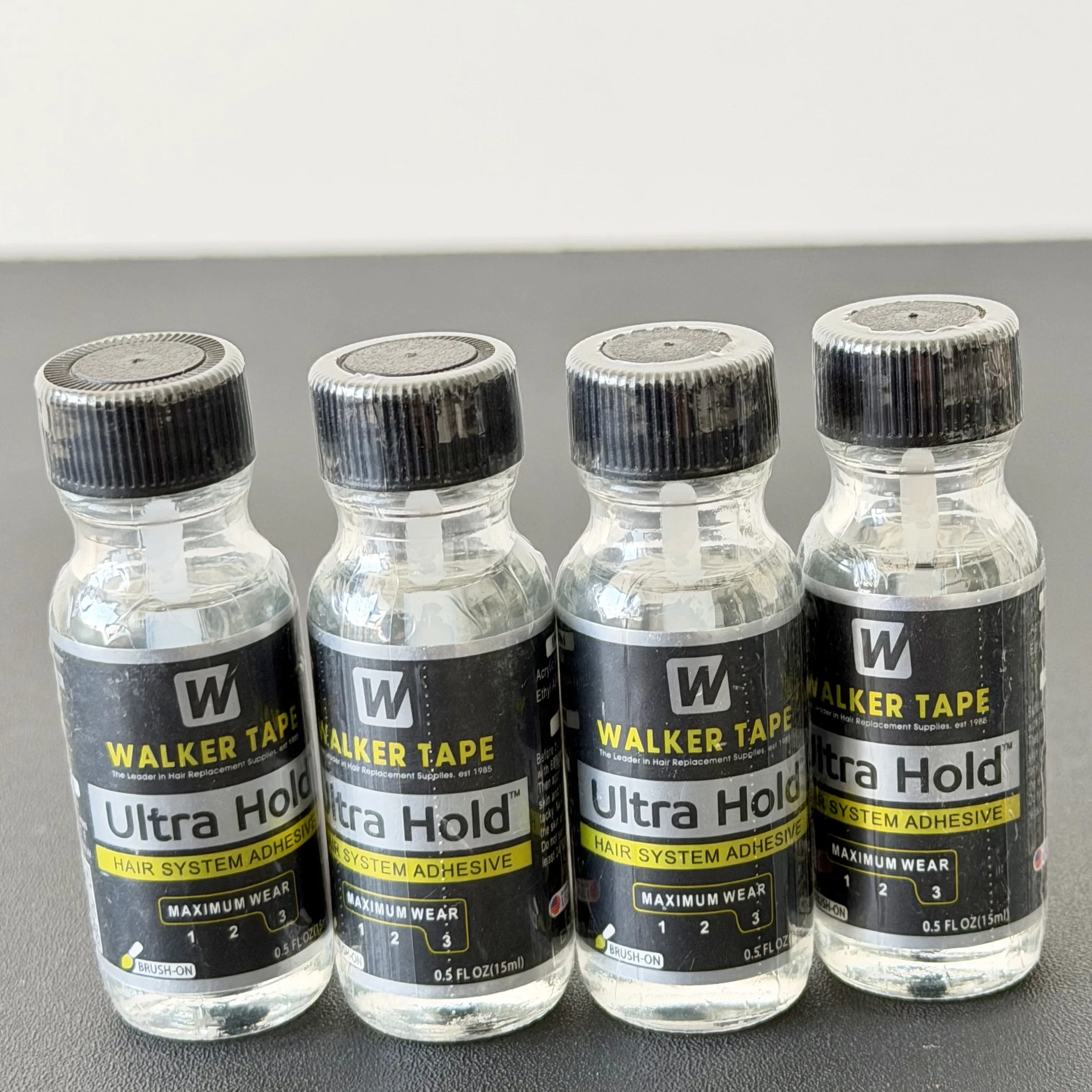 Wholesale Walker Tape Ultra Hold Lace Wig Glue Waterproof Transparent Lace Adhesive for Hair Replacement Brush-on Glue