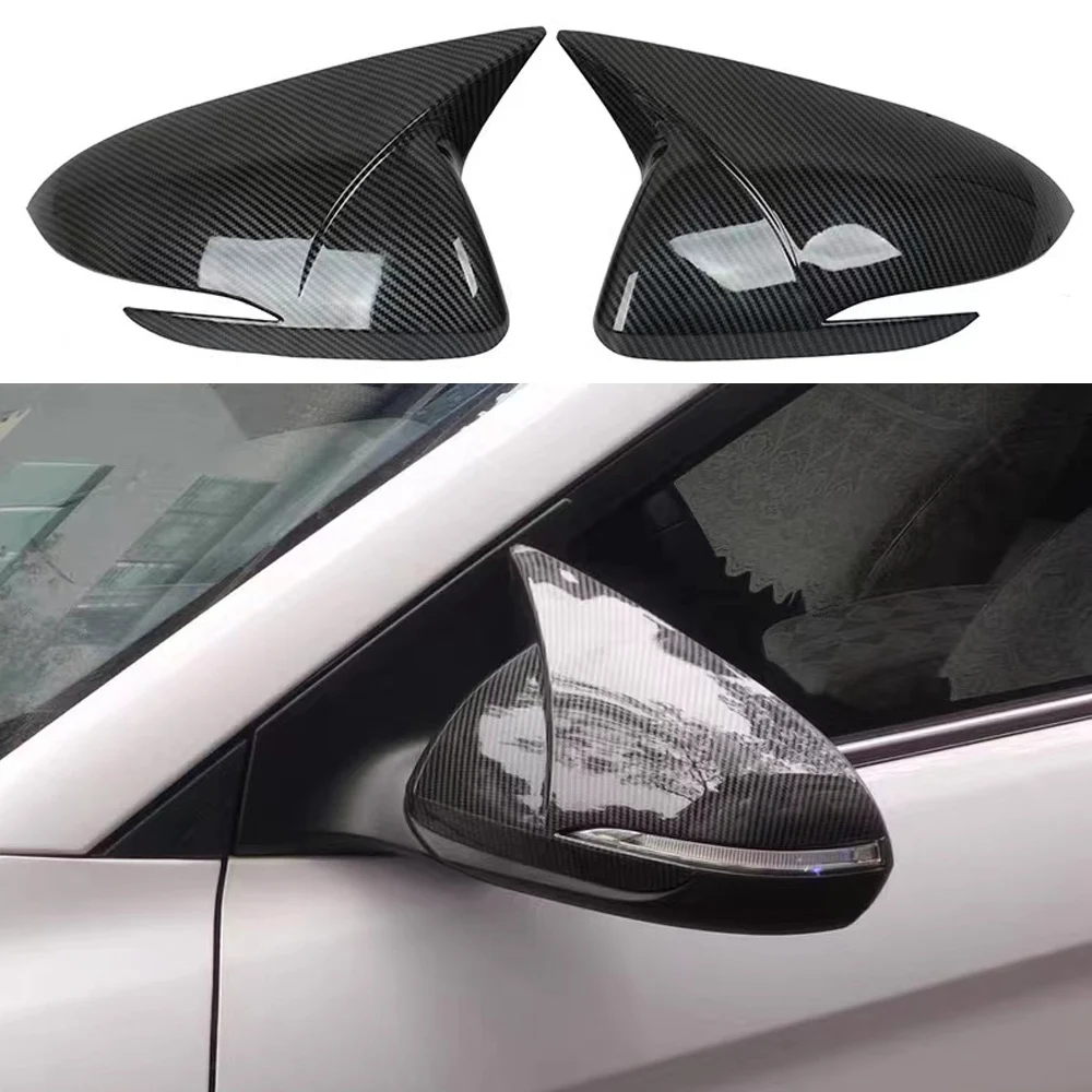 

Auto Rearview Side Mirror Cover Car Rear view Carbon Fiber Look for Hyundai Elantra AD 2016 2017 2018 2019 2020 Car-styling