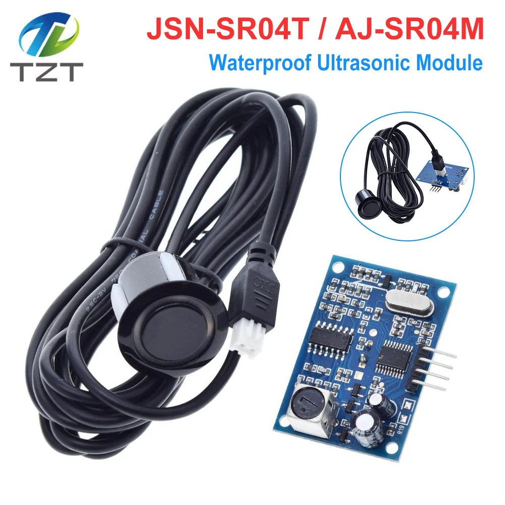 DIYTZT Waterproof Ultrasonic Module JSN-SR04T / AJ-SR04M Water Proof Integrated Distance Measuring Transducer Sensor for Arduino