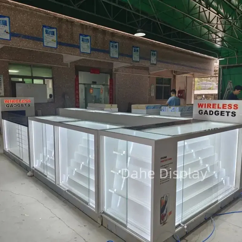 custom.Custom Cell Phone Accessories Display Showcase Mobile Phone Display Cabinet Shopping Mall Phone Cases Kiosk
