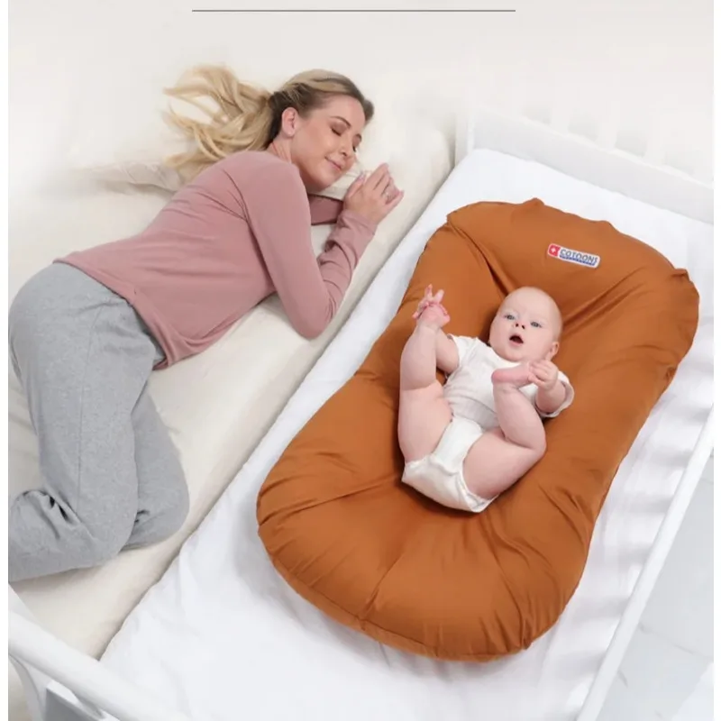 Portable Anti-pressure Infant Bed Mid-bed Bionic Baby Bed Washable Folding Bed Movable Baby Bed Baby Mattress