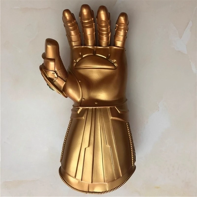 34 cm kindermaat cosplay rekwisieten cosplay oorlog infinity handschoen Thanos handschoenen LED licht edelsteen arm fancy kostuum partij anime prop