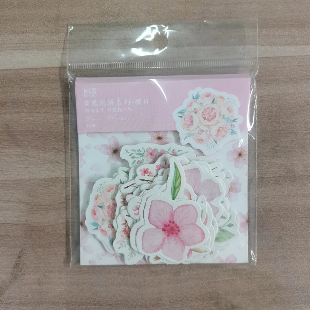 Zufällige Farbe 1PC Nikko Flower Language Series Aufkleber Rabattaktion