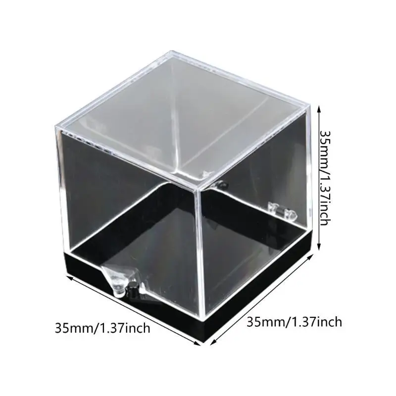P9FE 12PIECES SMAHE CLEAR DISPLAY ROXES STORAGE STORAGE للمقتنيات والعينات