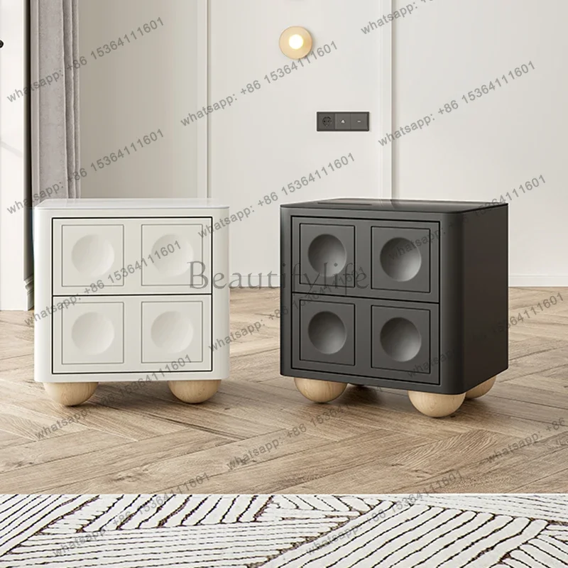 

FG11Minimalist Aesthetic Nightstand Beauty Trendy Modern Nordic Nightstand Classic Design Mesa De Cabeceira Bedroom Furniture