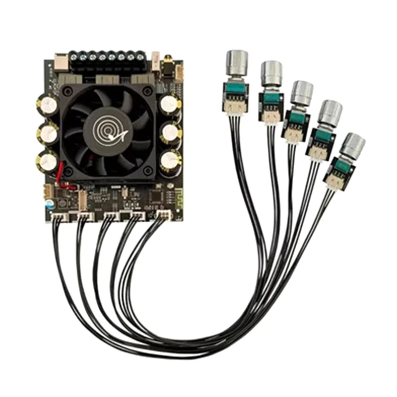 ZK-DAS A1 Модуль платы усилителя Bluetooth 2X160 Вт + 220 Вт TDA7498E + ADAU1701 с многофункциональным удобным модулем DSP, прочный-ABI