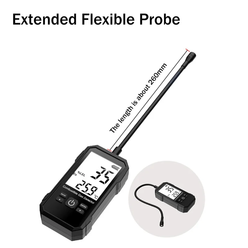 ABGN детектор утечки газа, анализатор, тестер горючих природных метанов, звуковая двойная сигнализация, ЖК-дисплей, датчик утечки алкоголя