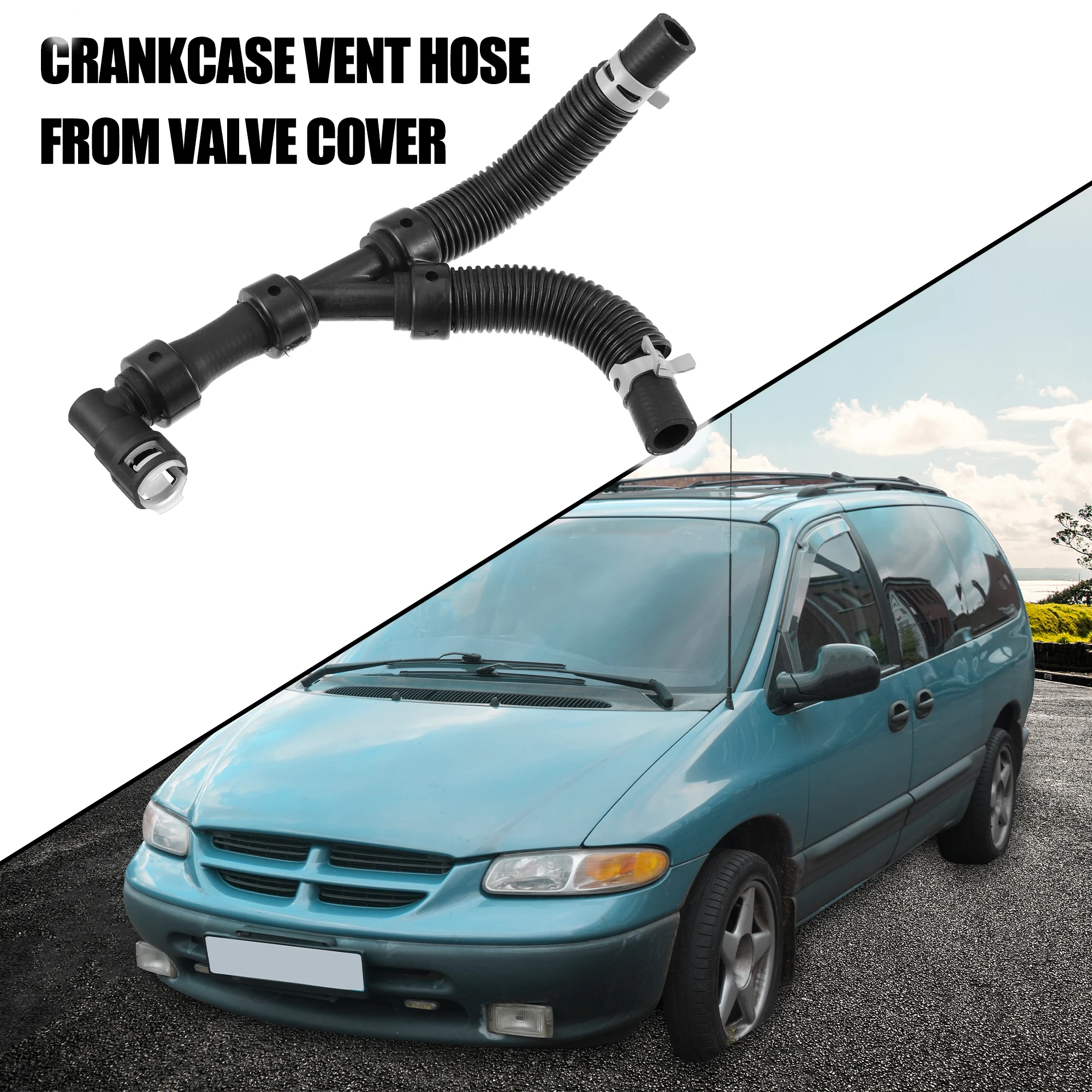 UXCELL Engine Radiator Coolant Heater Hose 24742 for Dodge Grand Caravan 2011-2020 for Chrysler Town & Country 2011-2015