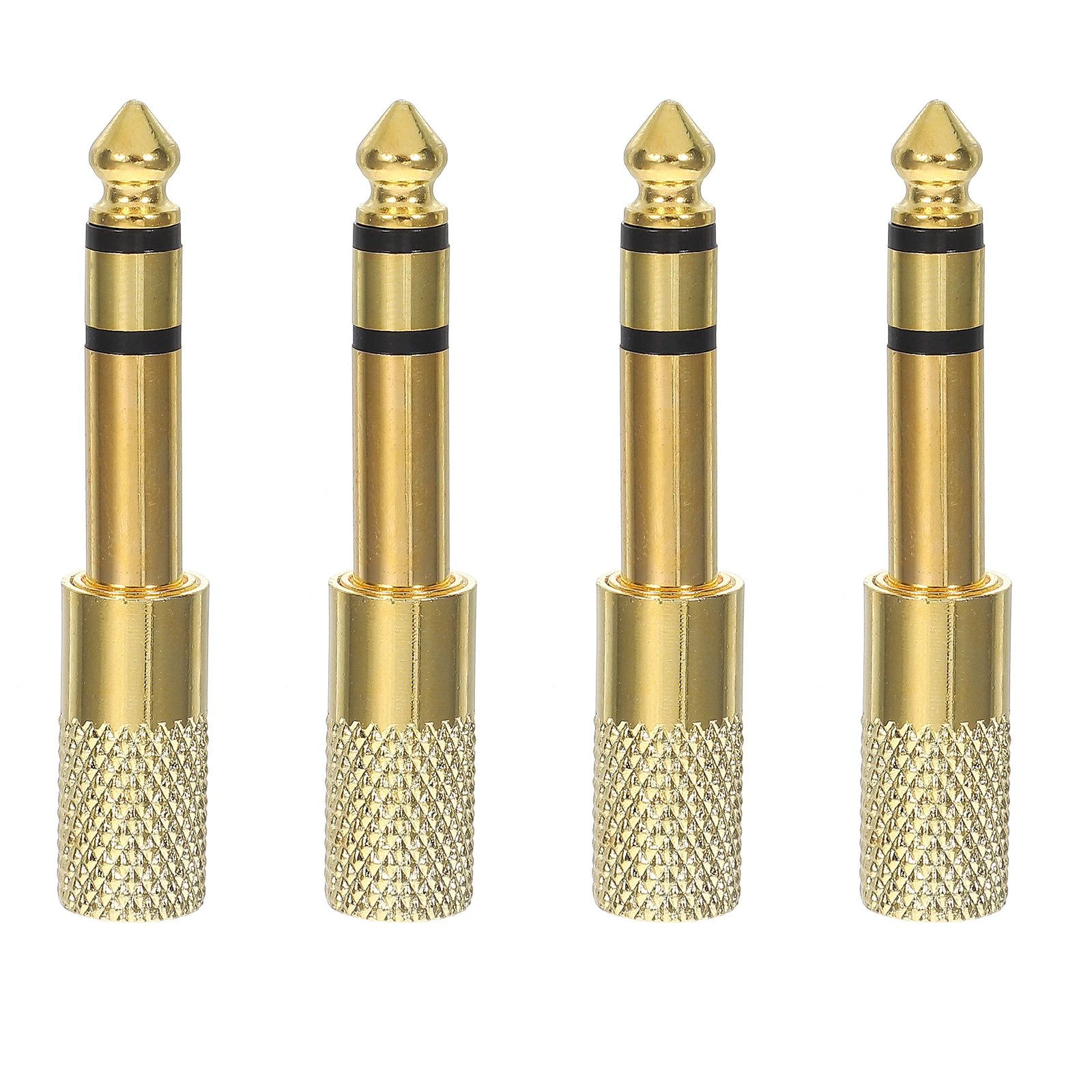 

4 Pcs Audio Converter Auxiliary Stereo Adapter Guitar Digital Piano Copper Female to Plug Interface Versatile Sound Transmission