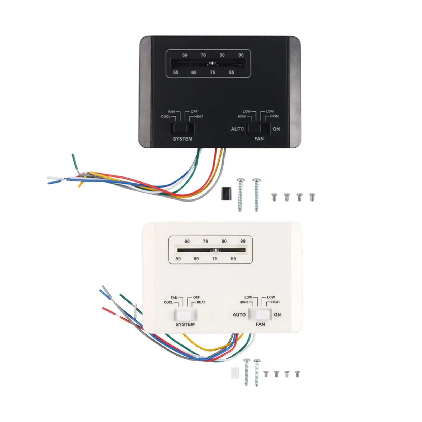 

RV Thermostat Single Stage 12V Replacement Efficient Wall Heat RV Air Conditioner Thermostat for 7330G3351