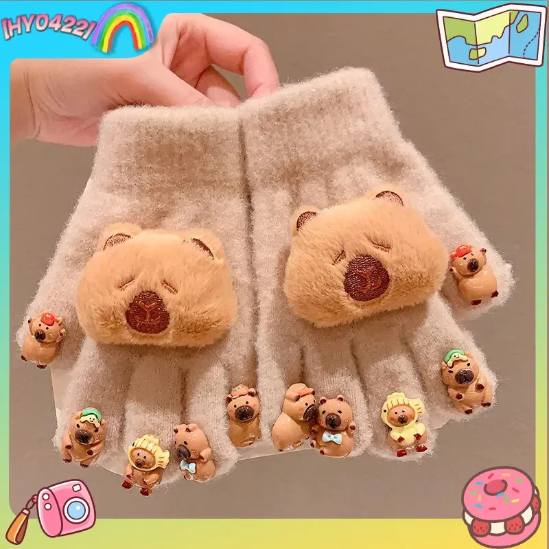 

Детские перчатки Ultraman, новинка 2025 года, стильные зимние теплые мультяшные перчатки с пятью пальцами для мальчиков, большие мальчики, теплая теплая погода на открытом воздухе