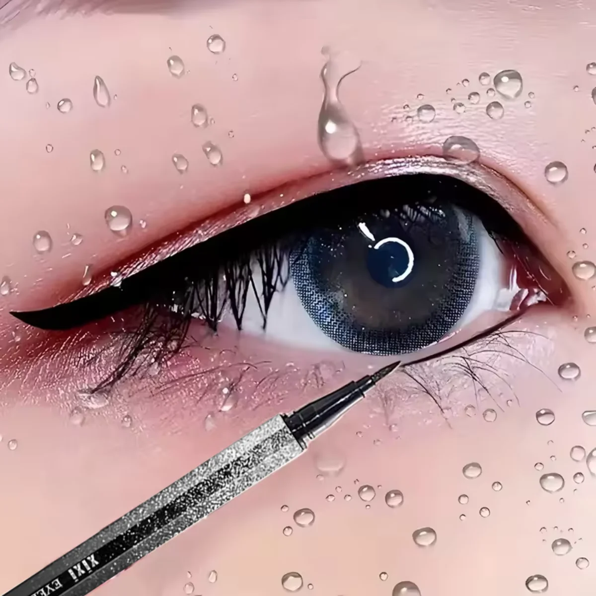 Penna per eyeliner liquido ultra sottile da 0,01 mm, penna per sopracciglia extra sottile Matita per sopracciglia liquida professionale impermeabile a prova di sudore Lon