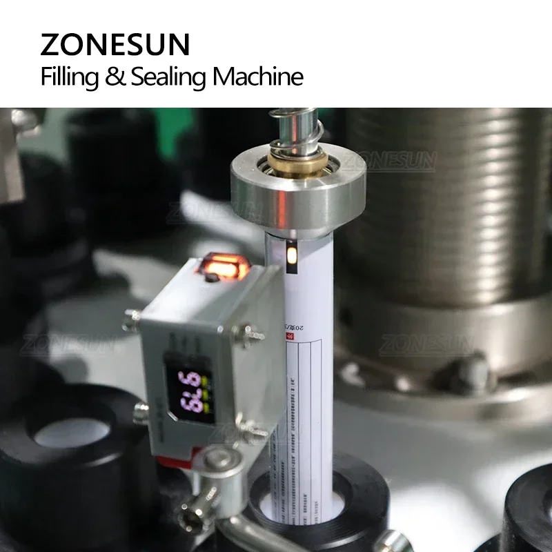 ZONESUN ZS-FS03 ماكينة تعبئة وختم المعجون الأوتوماتيكية أنبوب ألومنيوم معدني كريم اليد كريم عين تغليف مستحضرات التجميل