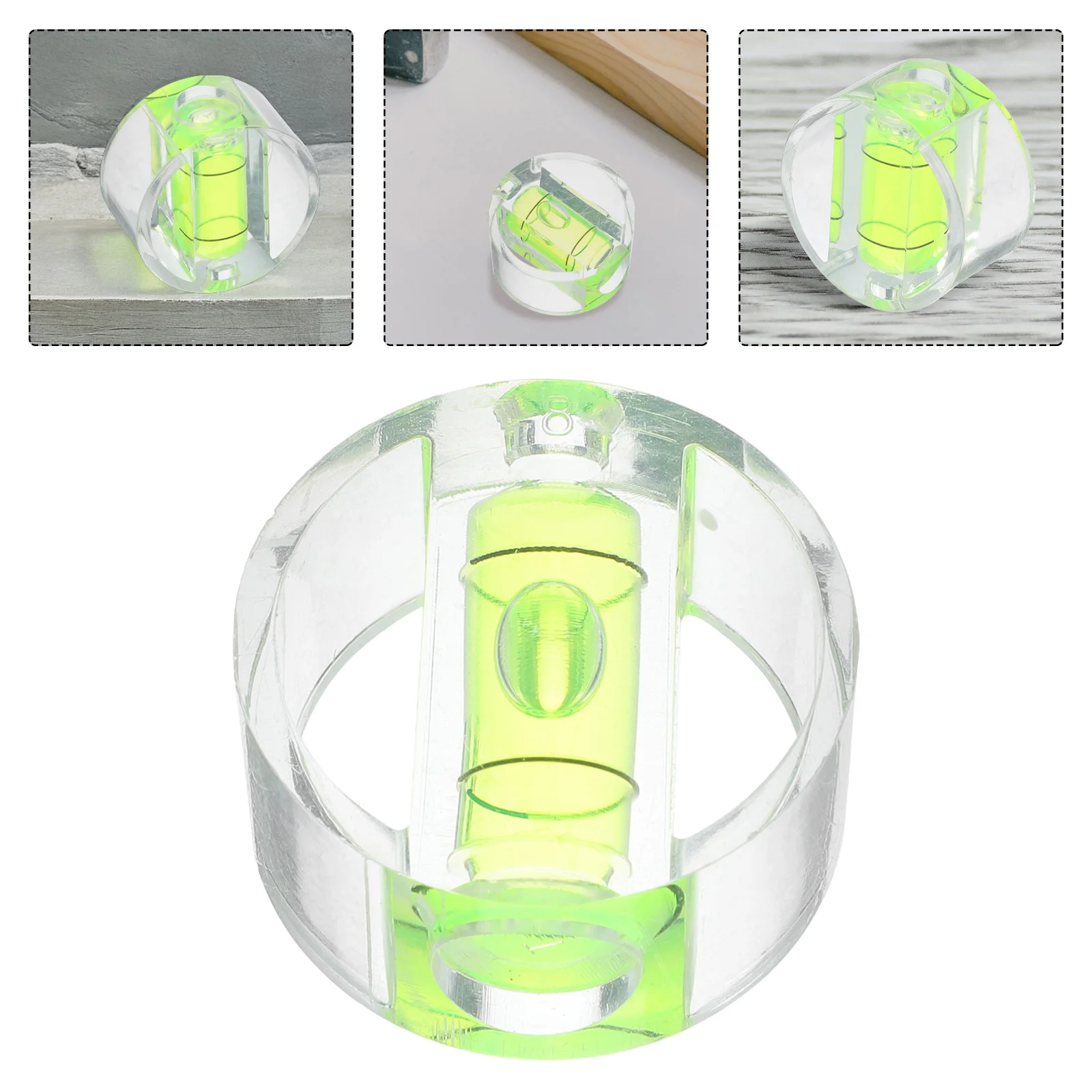 

Acrylic Bubble Level Portable Precision Measuring Tool For Construction Home Renovation Woodworking Mini Compact Durable Leveler