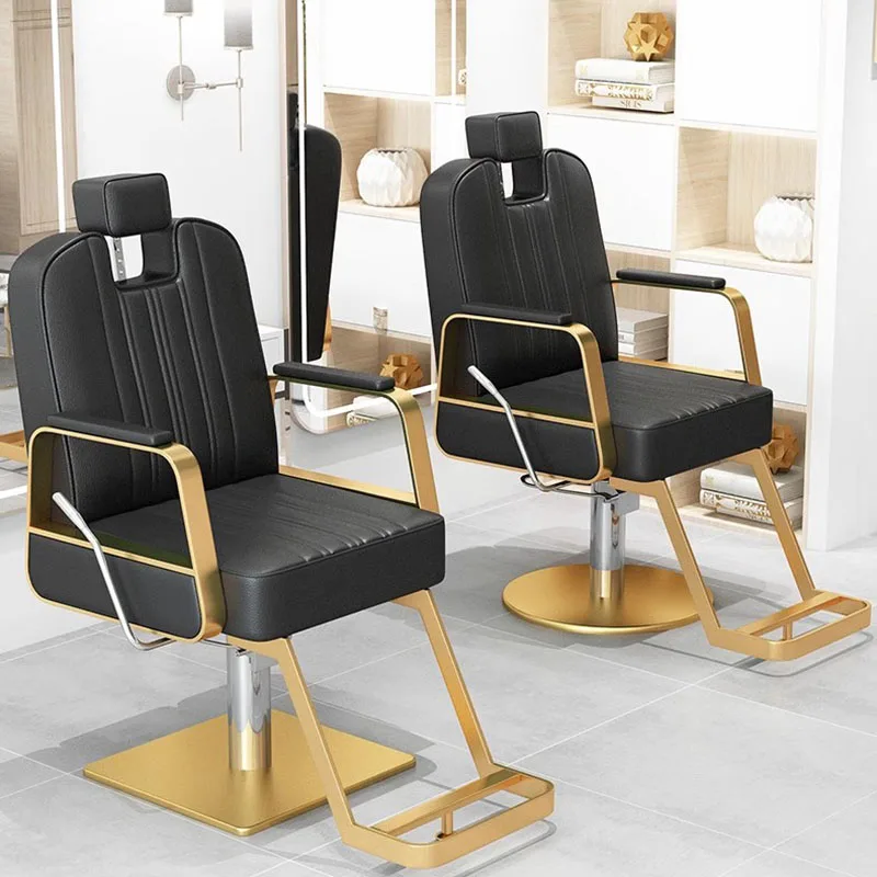 Women Shampoo Salon Chair Barber Hair Cutting Recliner Swivel Chair Cosmetic Styling Mobile Cadeira Ergonomica Barber Accesories