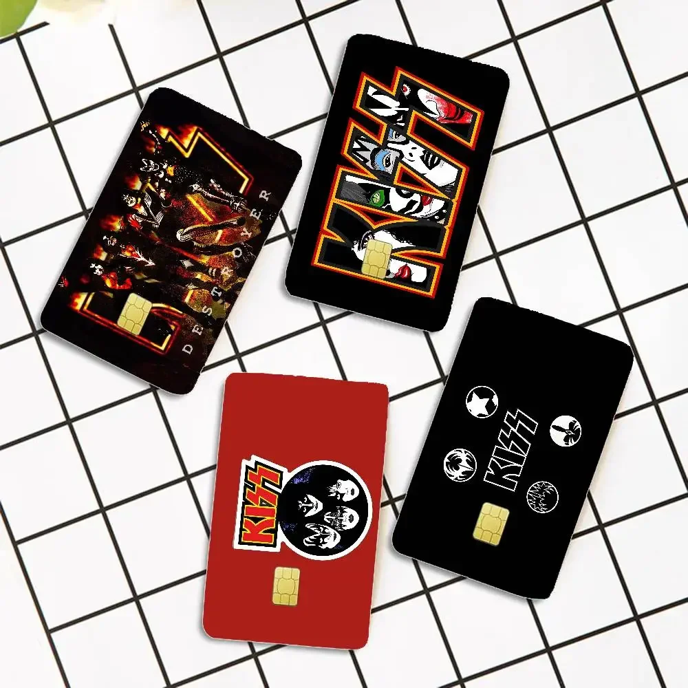K-KISS Band Fashion Matte Gold Silver Black Matte Film Skin Sticker Tape for Bank Credit Debit Card view 3