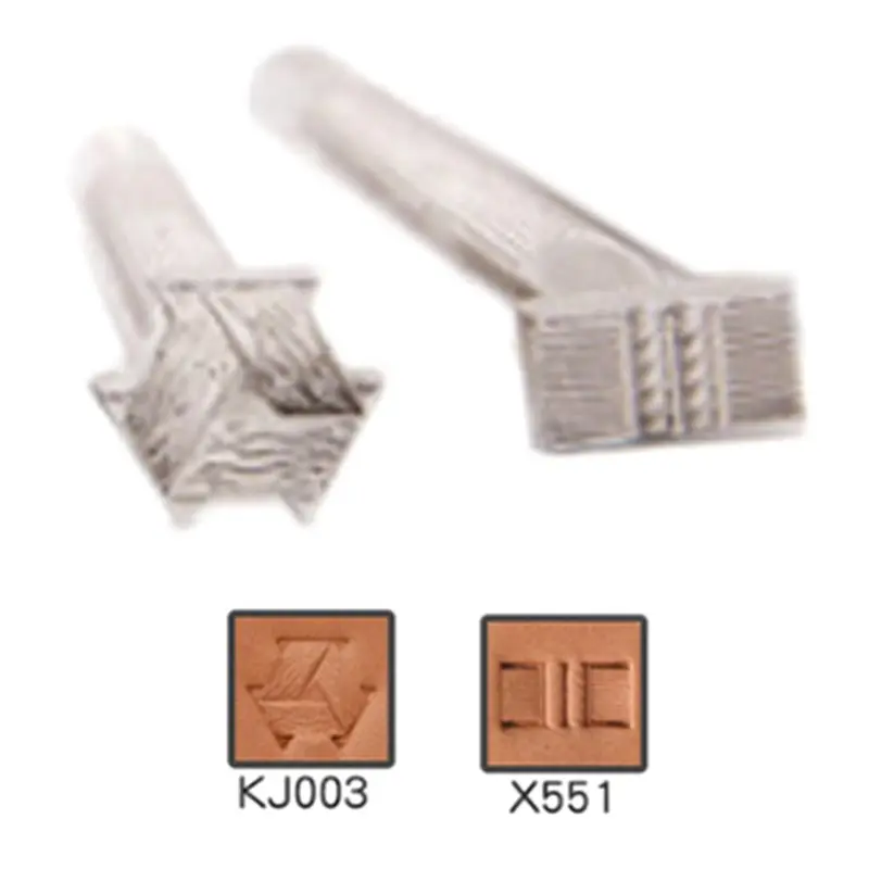 [LXYA68Z!] X551 KJ003 Two Different Design For Craft Working, 2 Pcs Professional Leather Stamp Tool Sets