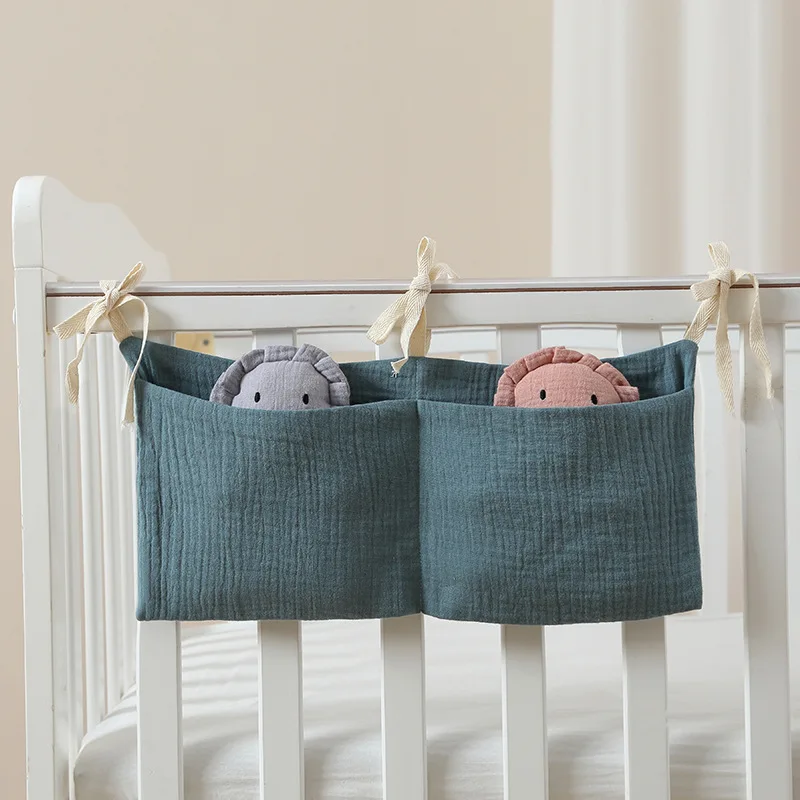 Baby Crib Storage Bag Multifunctional Newborn Bed Headboard Organizer Kids Baby Bedding Diaper Bag