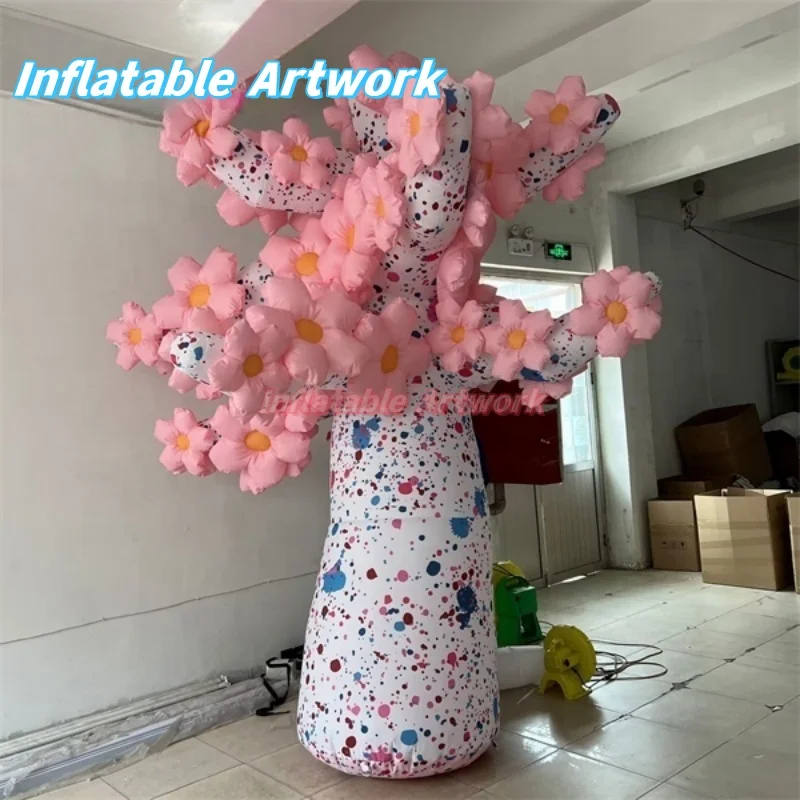 Customized Party Supply Giant Inflatable Peach Tree for Stage Decoration Toys