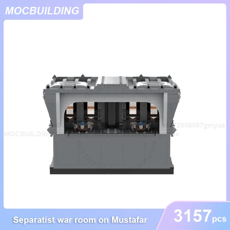 Aparteistische Oorlogskamer op Mustafar MOC Bouwstenen Ruimte Architectuur Model Display DIY Monteren Bakstenen Kerst Speelgoed Geschenken 3157PCS