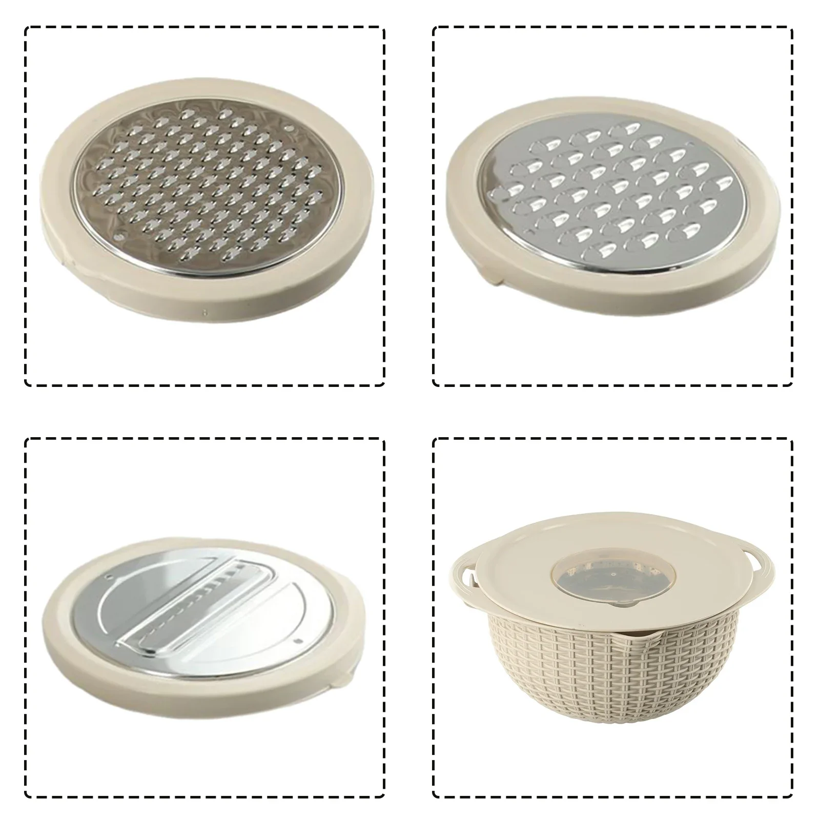 

Kitchen Colander 4 In 1 Colander Cooking Accessories With Mixing Bowl Set Kitchen Tools Multifunctional Basket