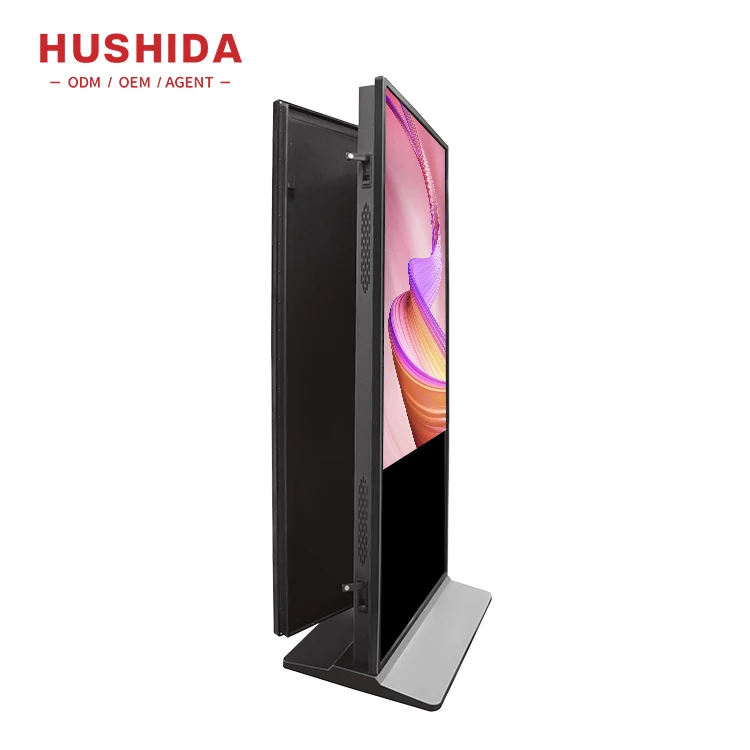 55 65 Inch Floor Standing Double Sided Digital Signage Player Lcd Touch Screen Advertising Indoor Inch HD 1080p Screen