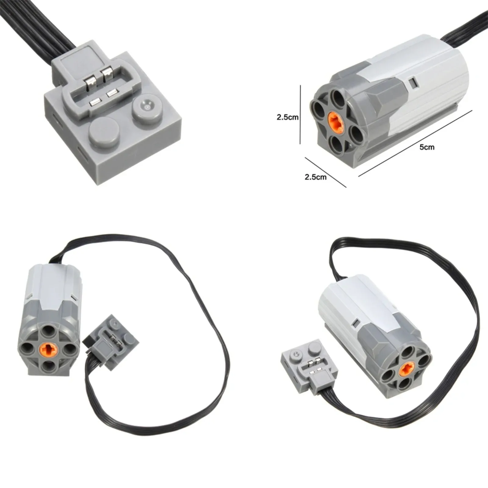 2PCS Power Functions M Motor Compatible with legoed Technic RC Car Building Blocks Toys Accessories