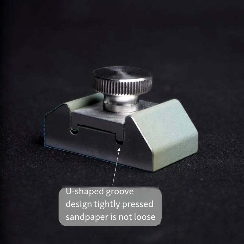 Durable Aluminum Alloy Sandpaper Rack Grinding Clip Inner Corner Plane Polishing Hand-Held Sandpaper Leather Edge Grinder