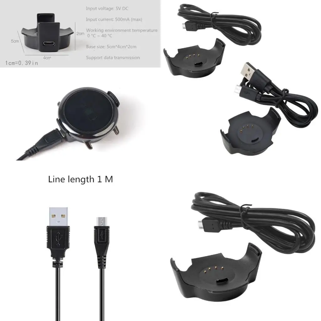 

R53C Charging Cable Holder Power Stand Adapter for Huami Pace
