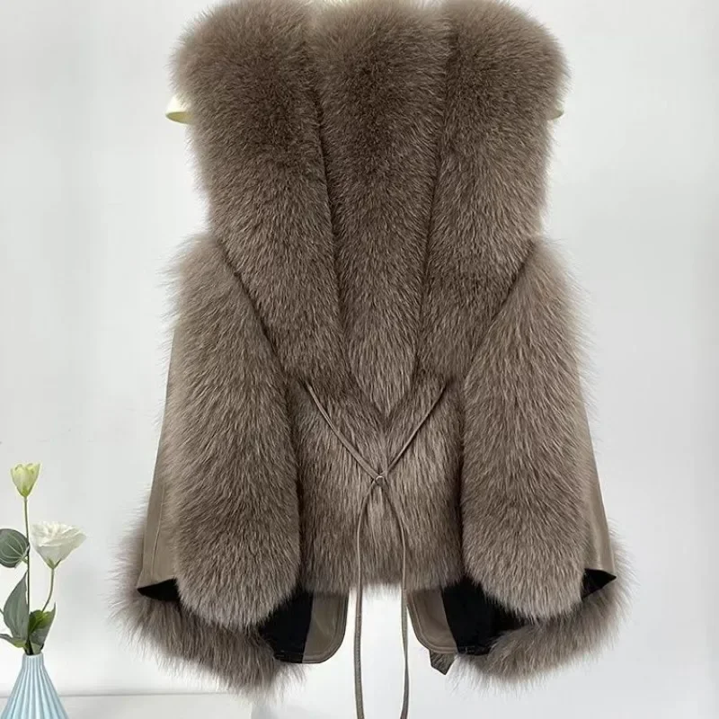 Fur Coat Women Autumn Winter Vest Short Fur Clothing New Lady Jacket