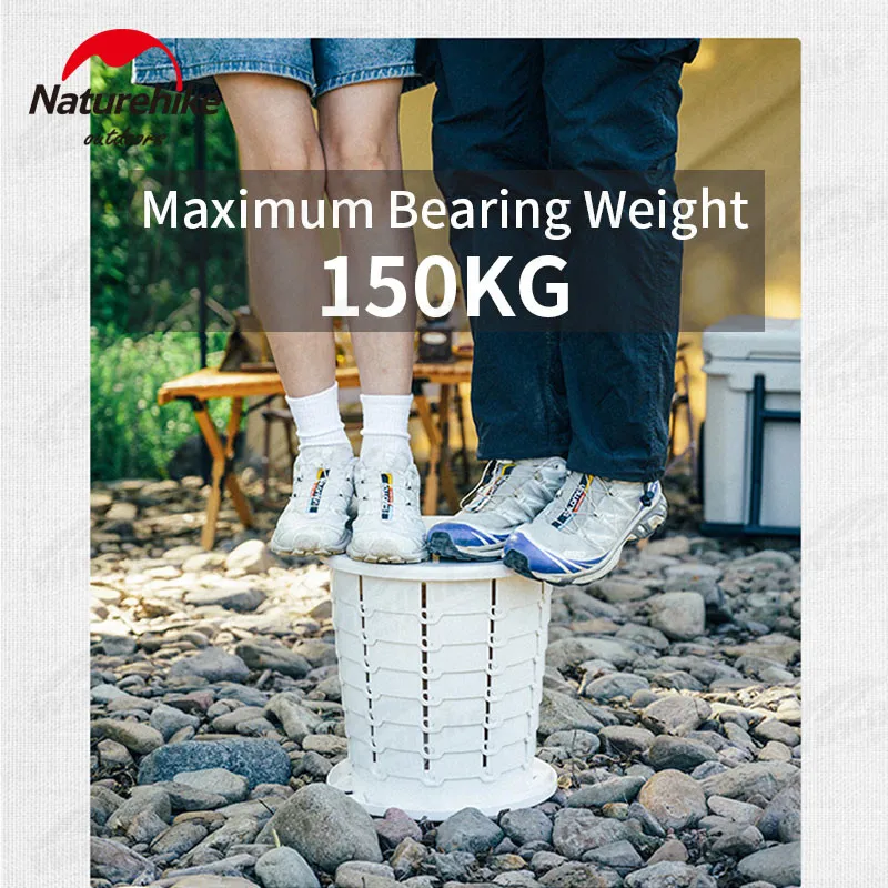 Naturehike Outdoor Toilet Folding Portable 150kg Bearing Emergency Movable Toilet Multifunctional Trash Can Camping Gear Tool