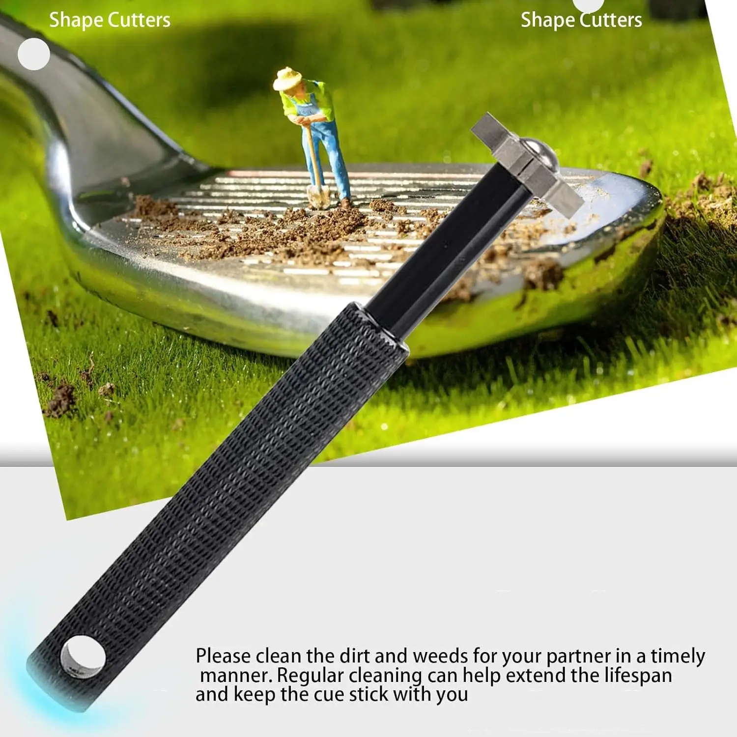 مبراة نادي الغولف أداة شحذ نادي الغولف مبراة نادي الغولف رئيس إسفين قوي سبيكة إسفين شحذ قطع 6 ألوان #5