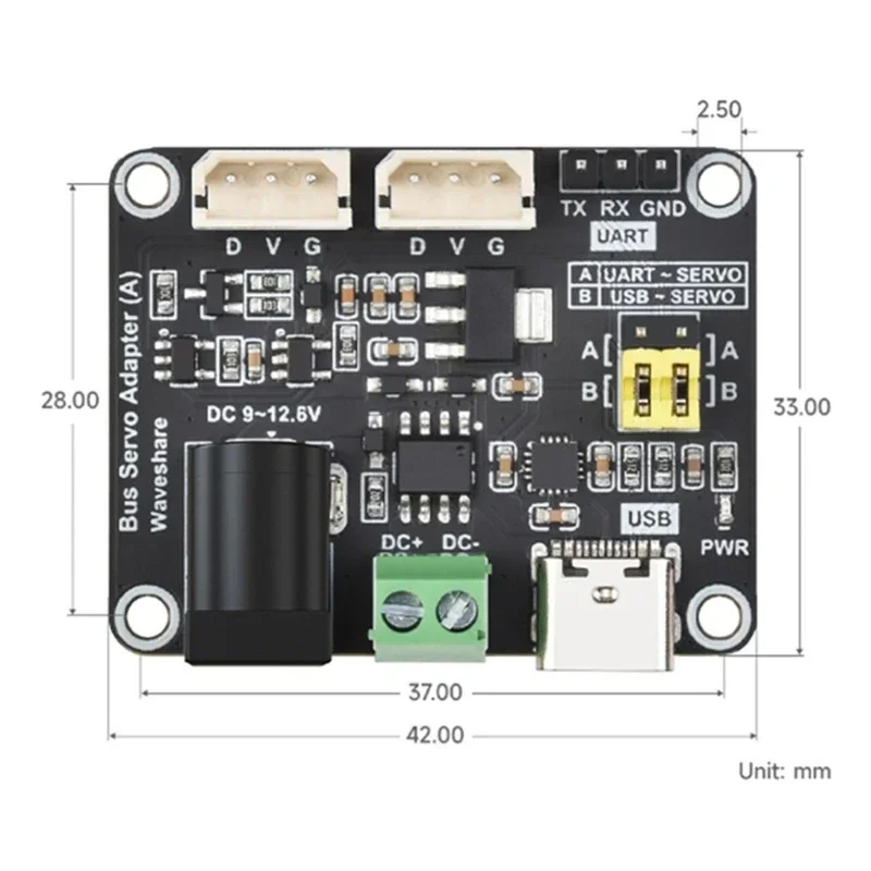 Carte servomoteur Bus, Circuit fonction contrôle d'alimentation intégré adapté au Module d'alimentation série