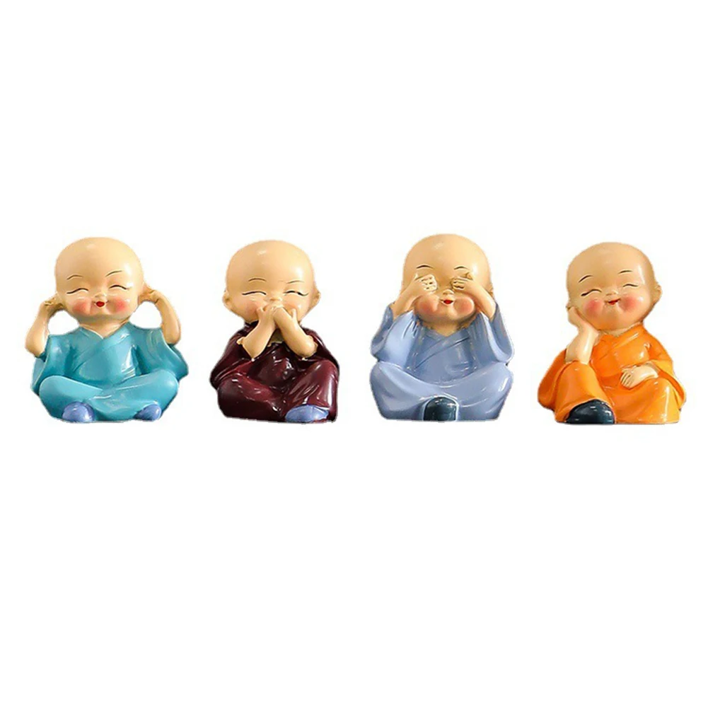 Desk Ornament As Shown Little Monk Statue Charming Aesthetics Feng Shui Influence Small Space Decor Stable Base