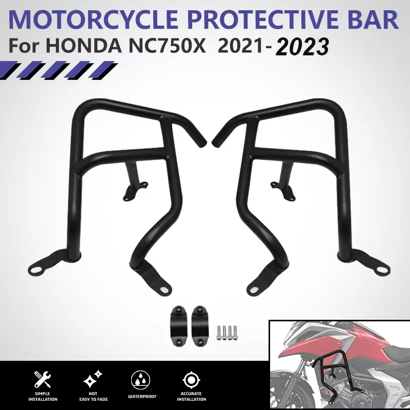 For Honda NC750X 2021 2022 Motorcycle Bumper Engine Protection CNC Aluminum Bar Guard Motorcycle Highway Fall Down Protector