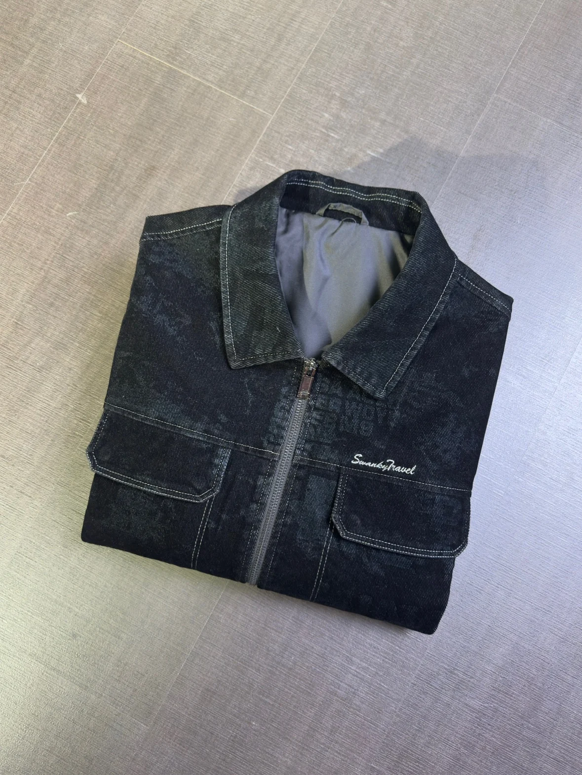 سترة سوداء أنيقة للرجال متعددة الاستخدامات للعمل بياقة، مجموعة الخريف، مقاس قياسي، مزيج من القطن والبوليستر #5