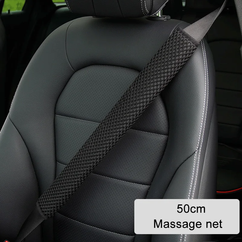 

23 30 50 75cm Car Seat Belt Shoulder Guard Massage Net Breathable Four Seasons Padding Pad Car Interior Accessories