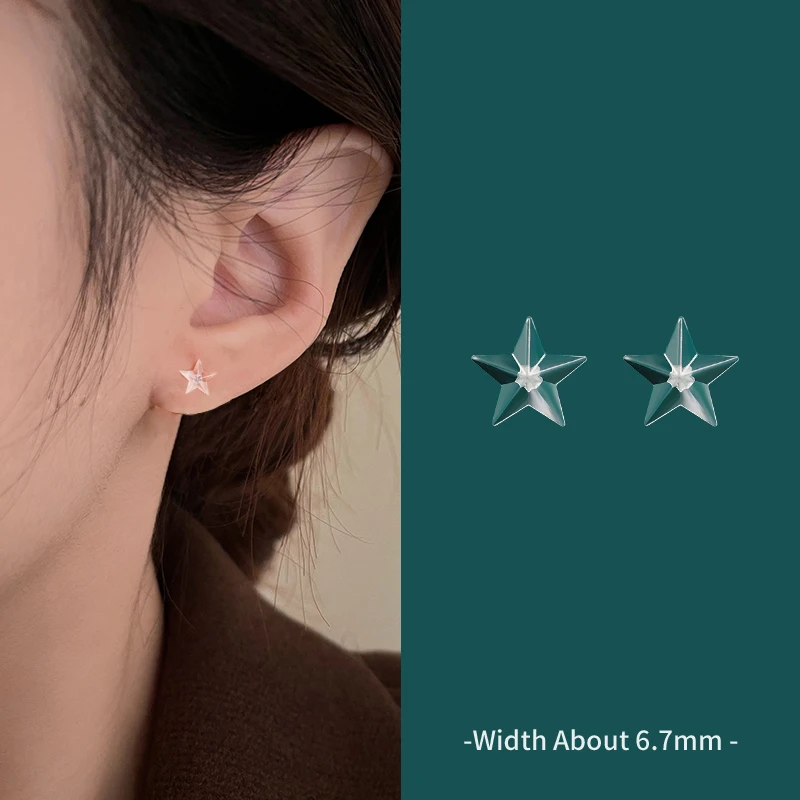 10pcs Invisible Resin Clear Ear Pins for Earring Piercing