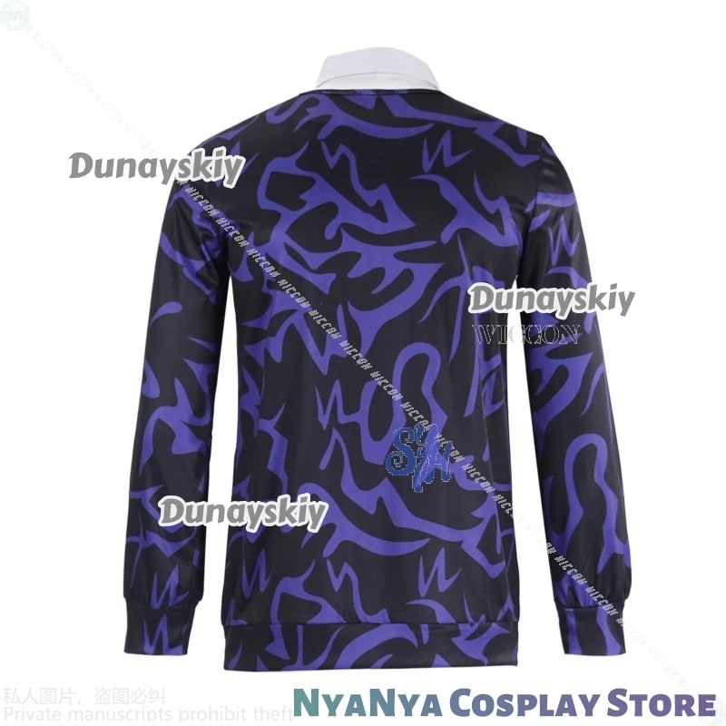 كوريا المعبود موحدة ساجا بنين طفل أنيمي Kpop شيطان تأثيري الأرجواني نمط كاذبة اثنين تي شيرت موضة جيراي كي هالوين لعب الأدوار